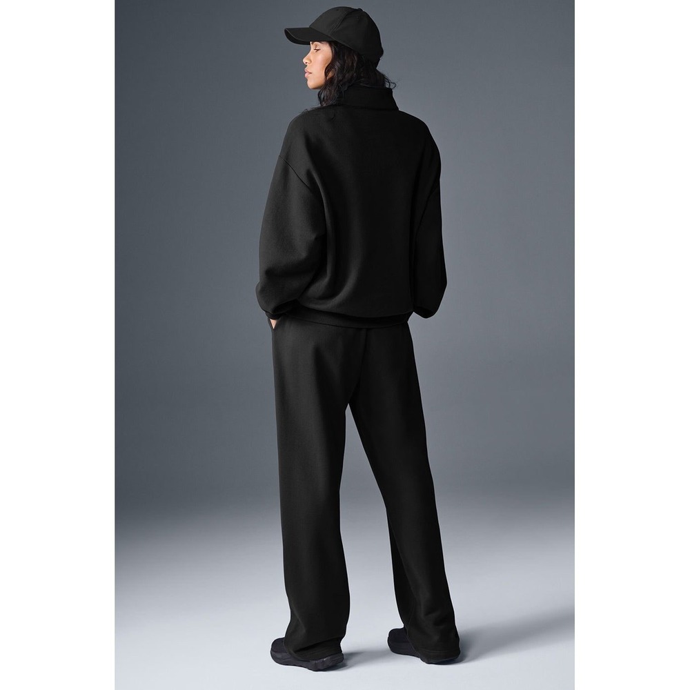 NWT ALO Accolade 1/4 Zip Pullover in Black - Size XS - Picture 10 of 13